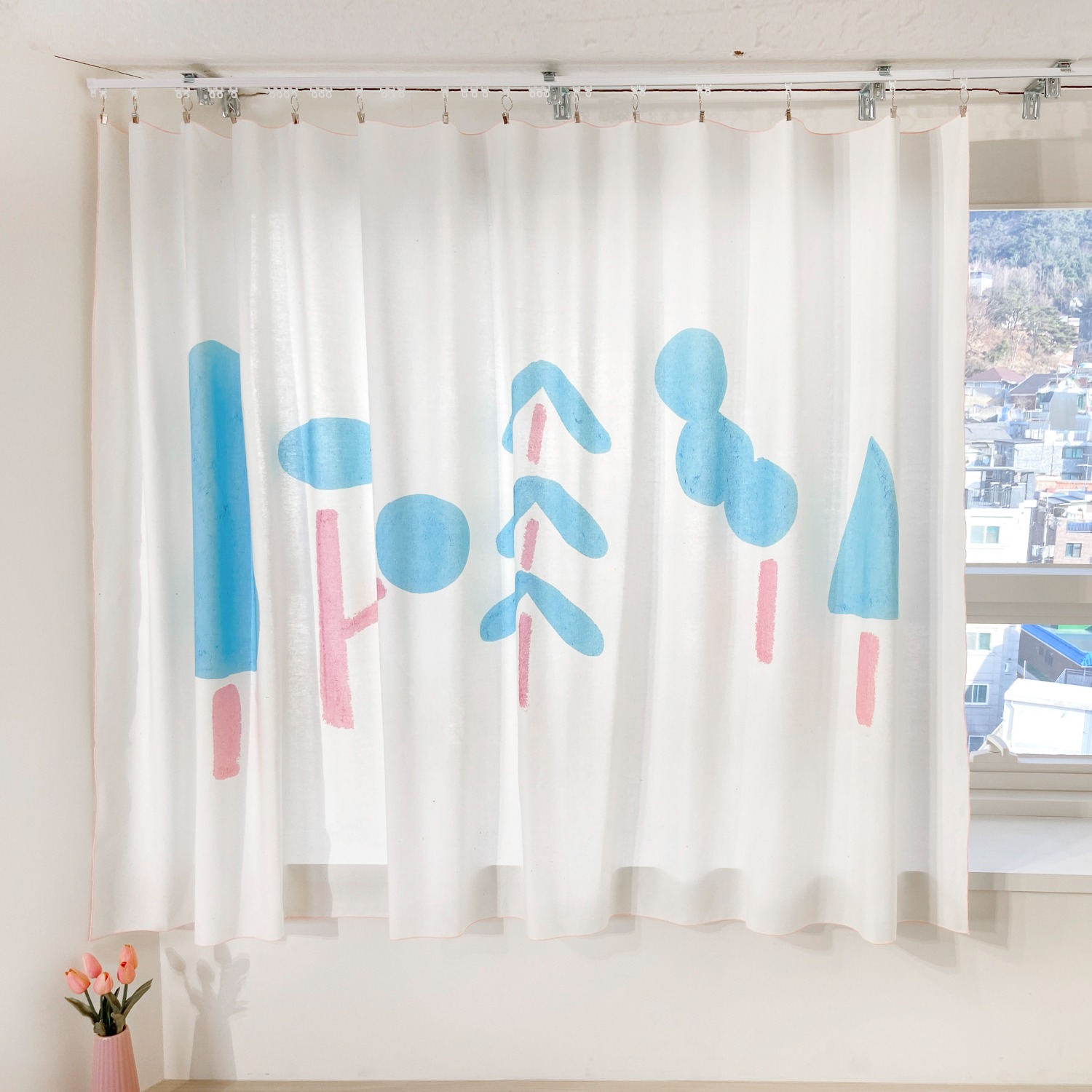 Saryeoni forest white Curtain (S/M/L)