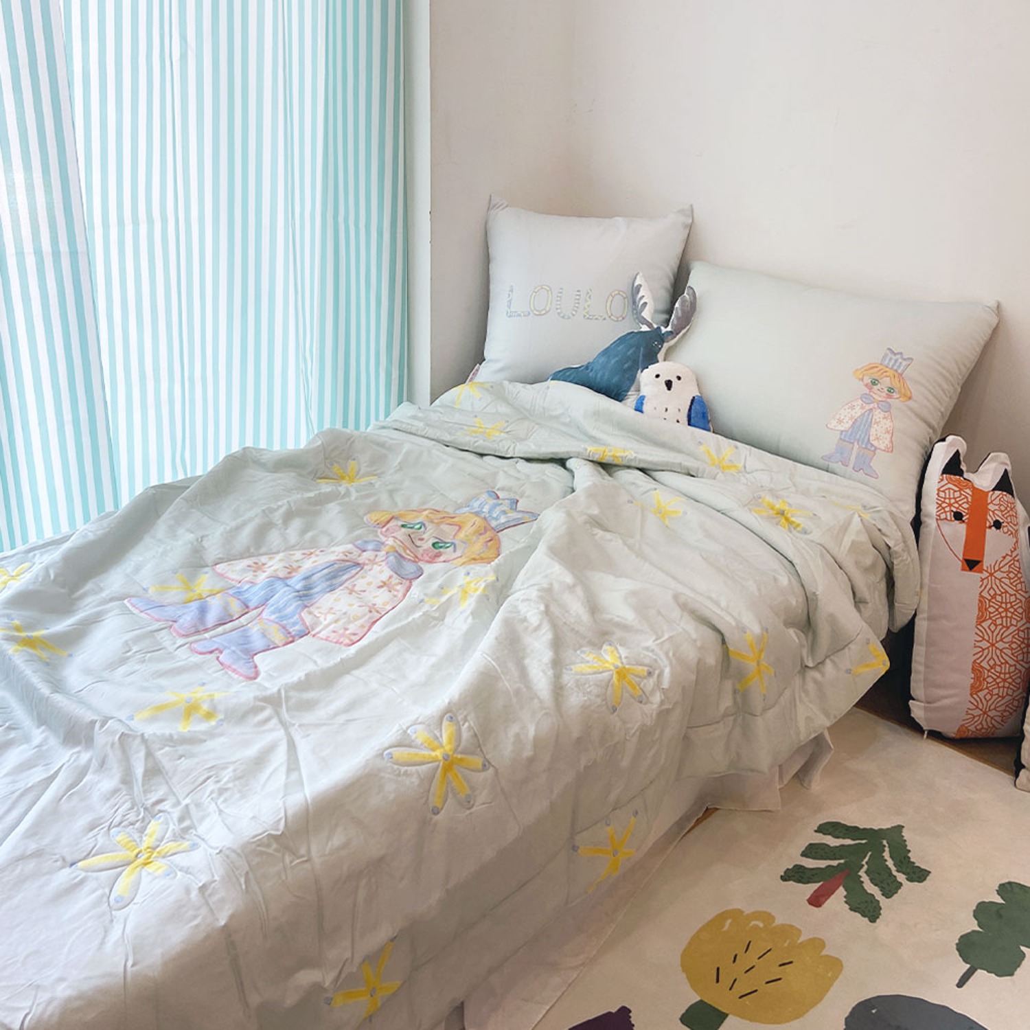 [drawing AMY] Loulou summer bed comforter set