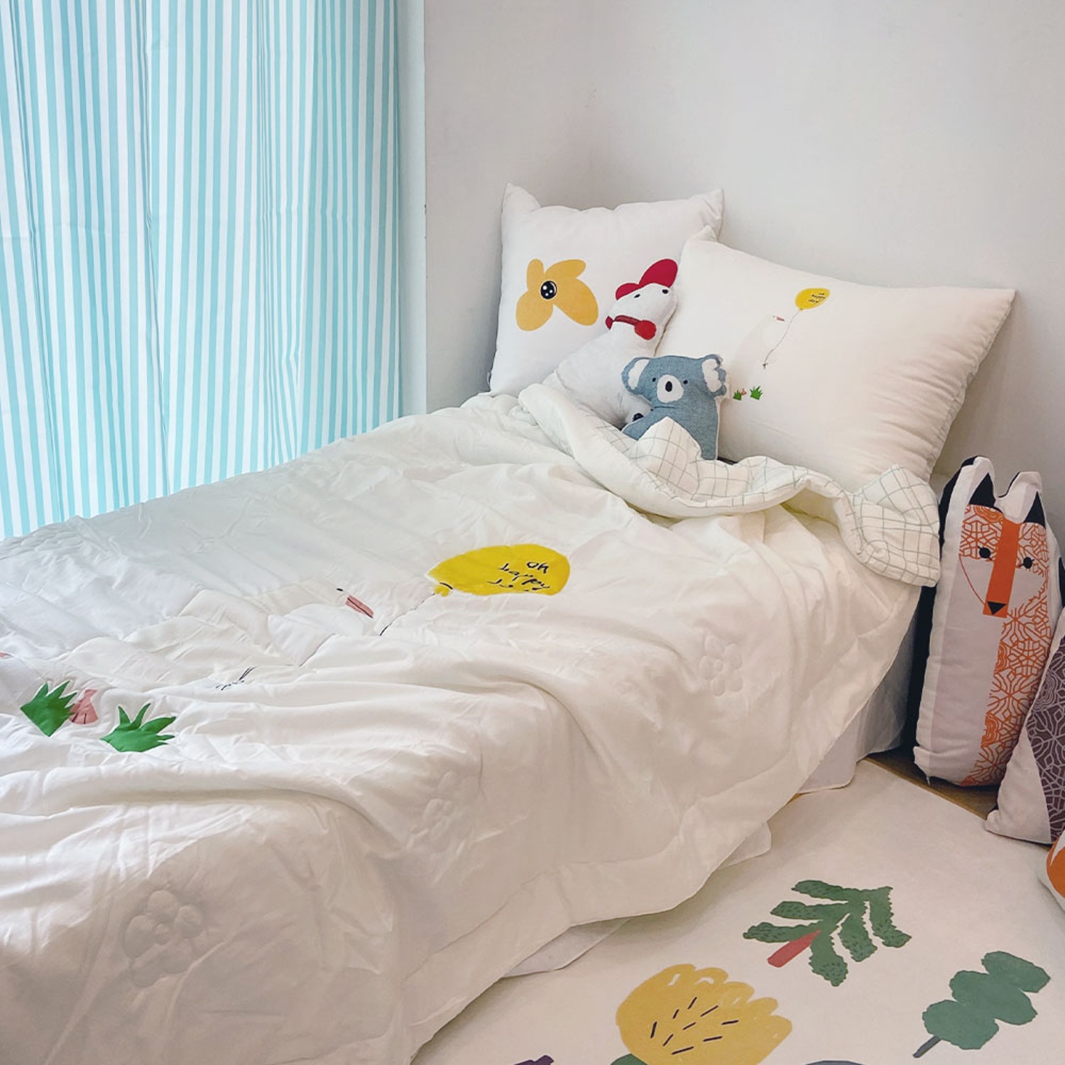 [drawing AMY] Happy duck summer bed comforter set