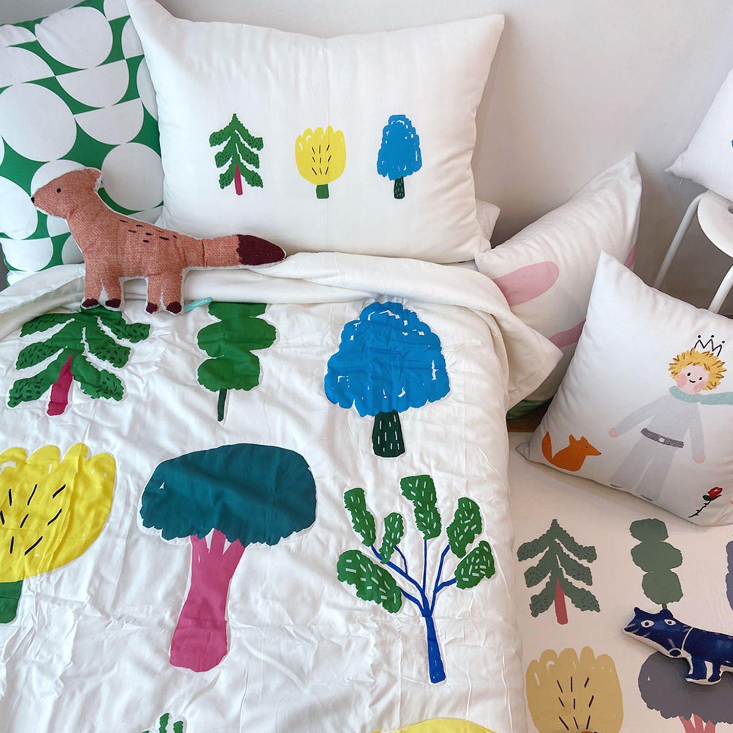 [drawing AMY] Little Forest summer bed comforter set
