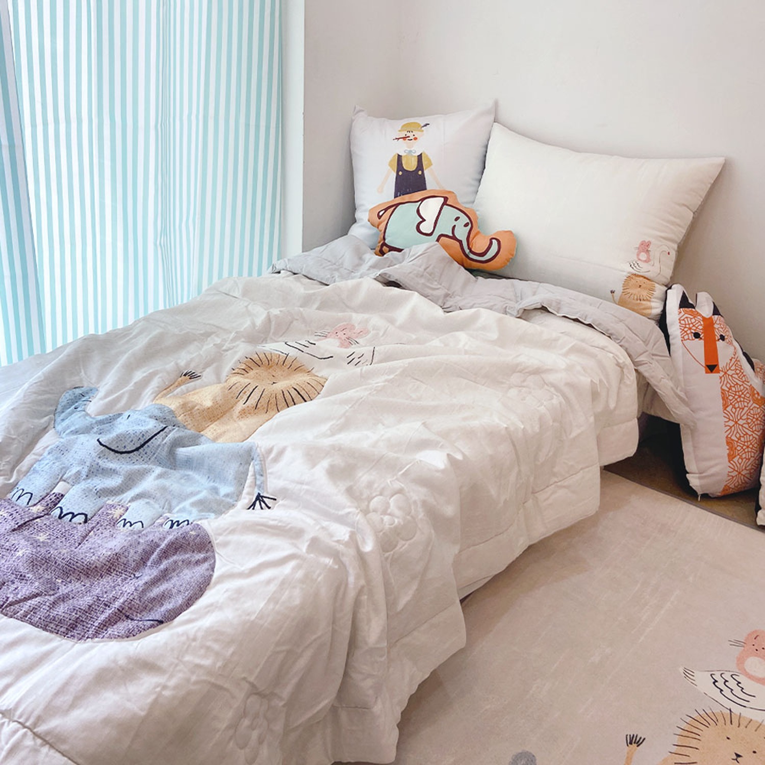 [drawing AMY] Tiki tiki summer bed comforter set