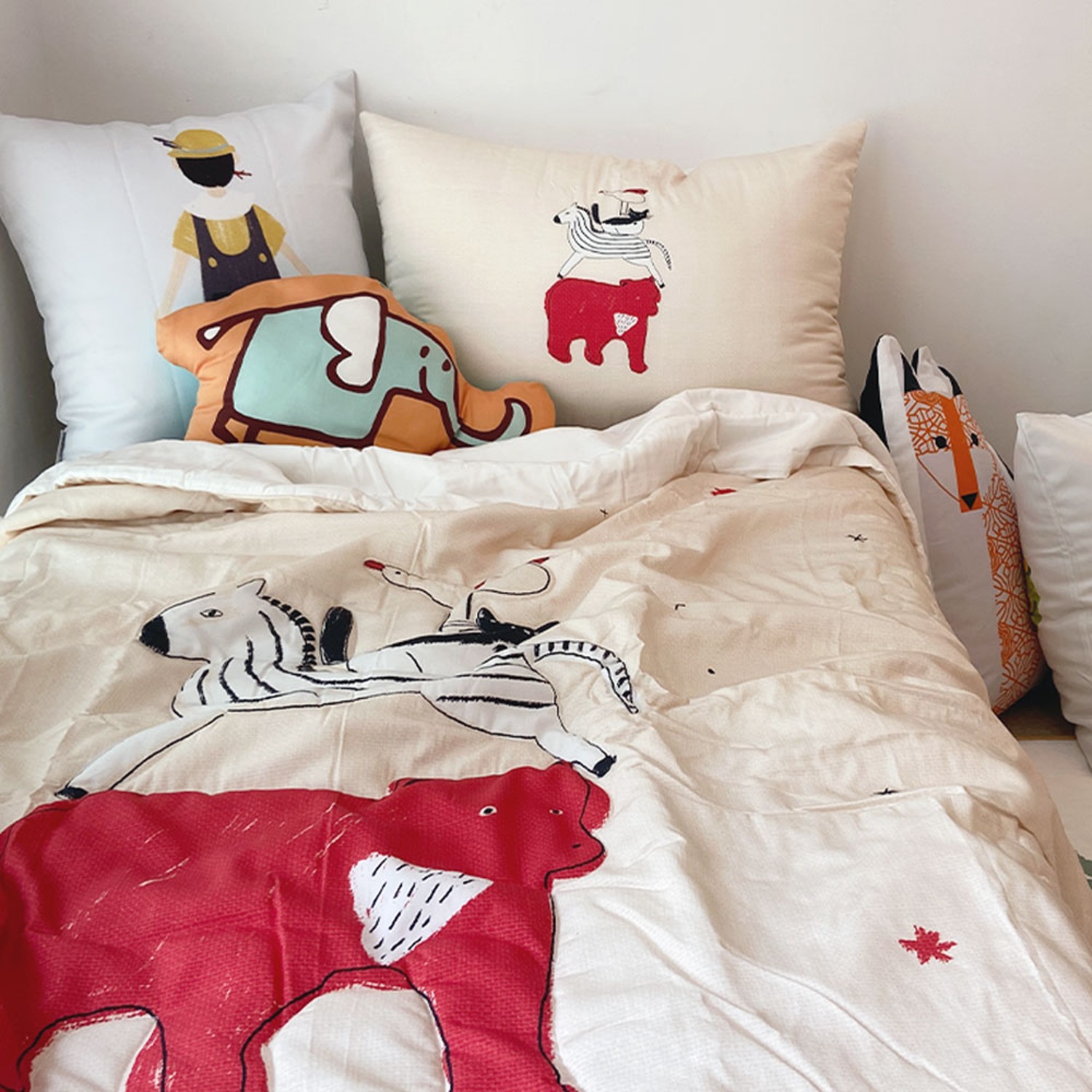 [drawing AMY] Circus summer bed comforter set