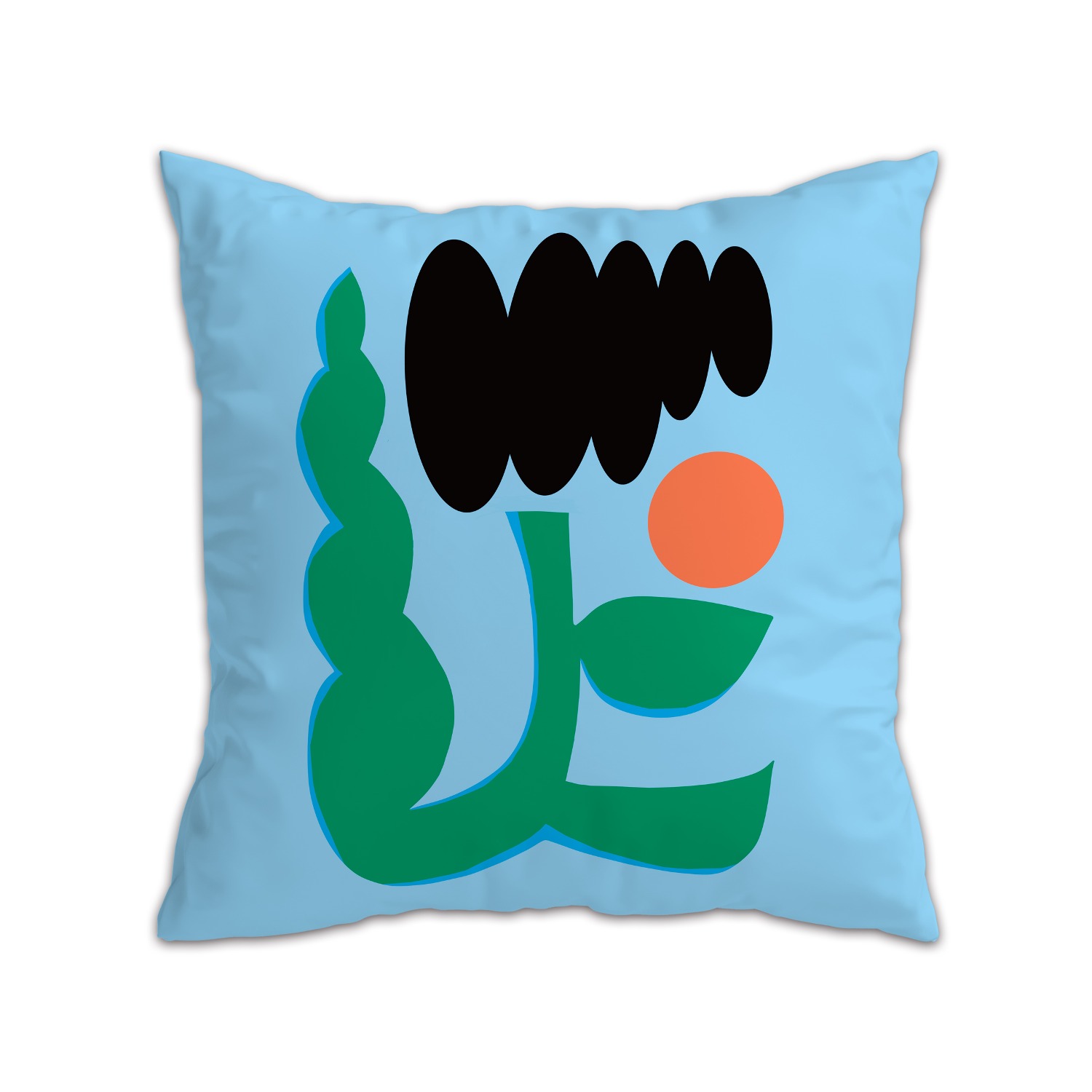 [a.o.b] Whisperer&#039;s garden sky blue Cushion