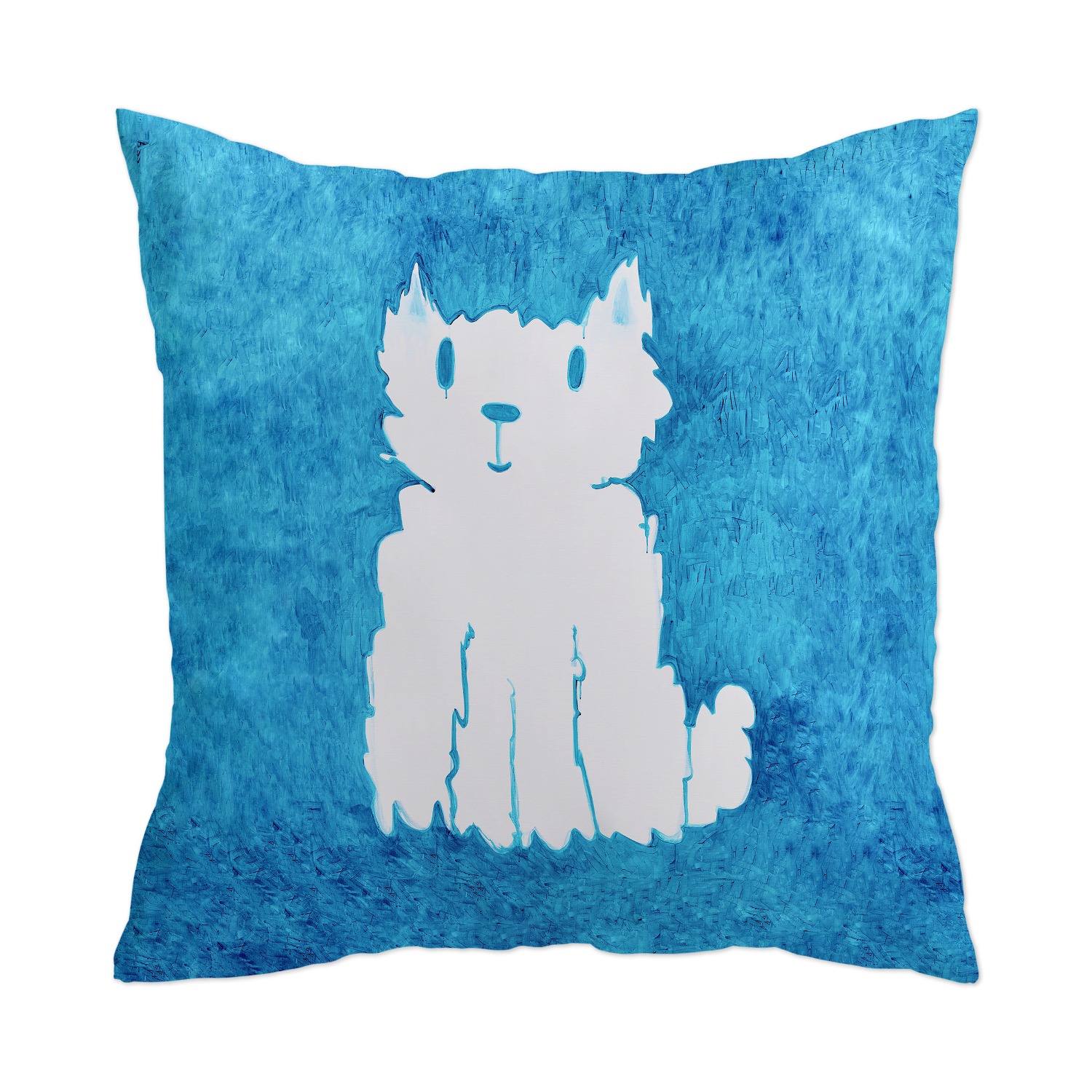[a.o.b] Sky dog , cloud cat blue cushion