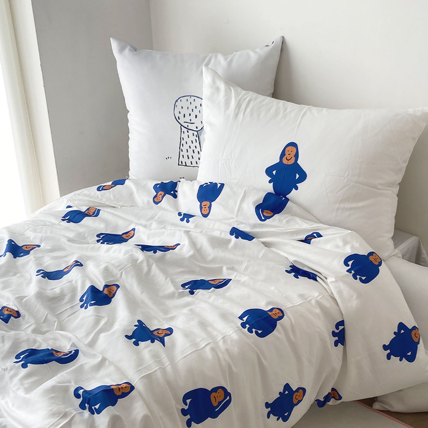 [a.o.b] Gorilla blue bedding
